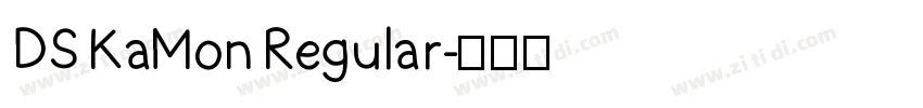 DS KaMon Regular字体转换